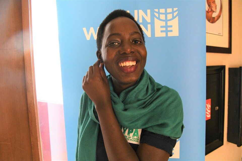 Martha Clara Nakato at the Generation Equality Forum held at the Sheraton Hotel in Kampala, Uganda on 29 to 31 March 2021.