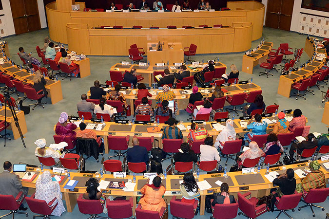 Participants at the opening ceremony of the Africa Ministerial Pre-Consultative Meeting to prepare for CSW 61. Photo: UN Women/Martha Wanjala