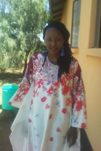 Nengai Lazaro teaches young girls at the MWEDO school near Arusha.