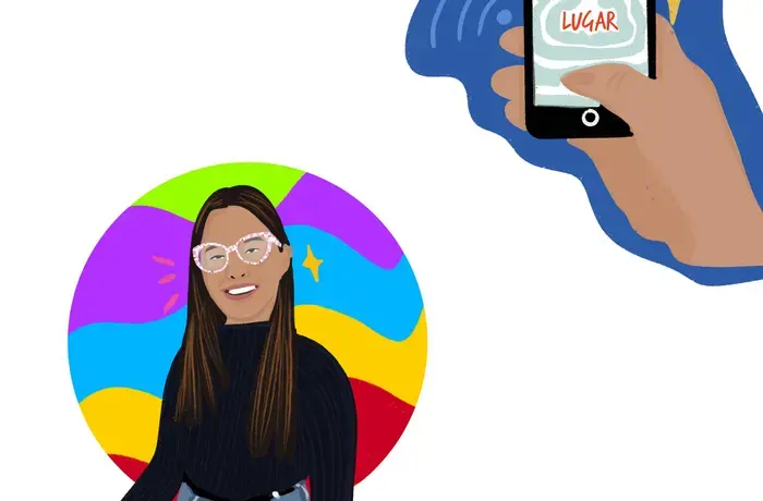 illustration of Isidora Gúzman Silva, 16, from Santiago, Chile. 