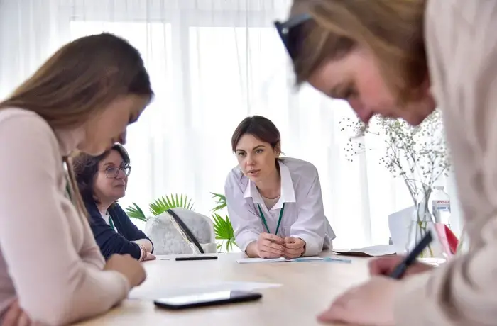 Anastasiia Pyrohova, psychologist and the coordinator of the Women’s New Horizons project, run by the local group Women’s Perspectives, works in Sambir, Ukraine. Photo courtesy of Women’s Perspectives.