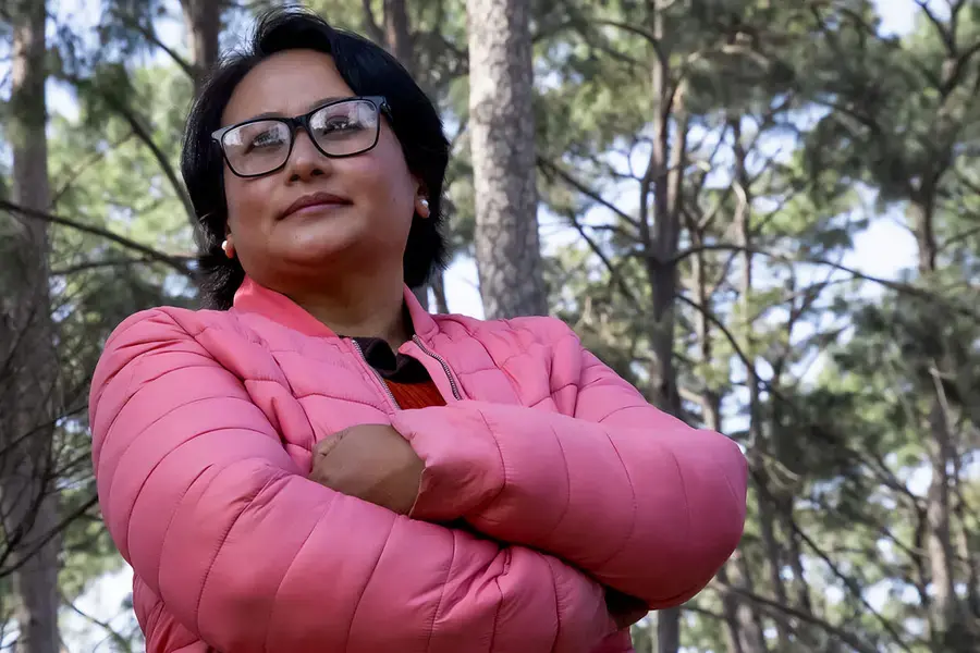 Kamala Thapa is shown on 18 February 2022 in Bhaktapur, Nepal. Photo: UN Women/Uma Bista