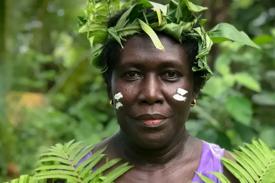 Rendy Solomon, from Gizo, Solomon Islands. She is an advocate for women leading climate solutions and heads a collective called Plasticwise Gizo. Photo: United Nations/Rose