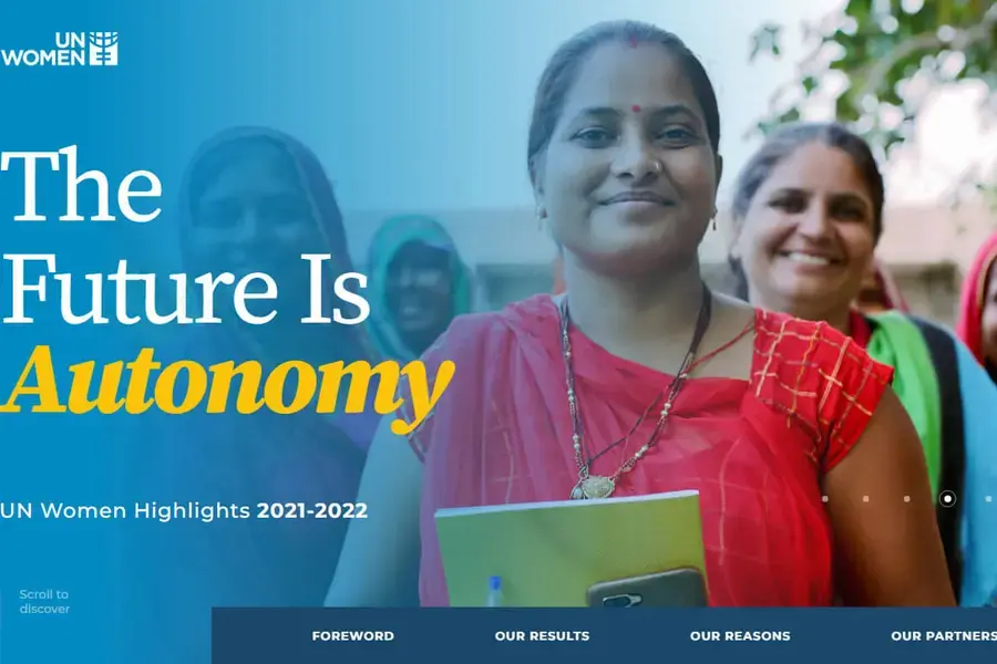 UN Women highlights from 2021–2022 - screenshot