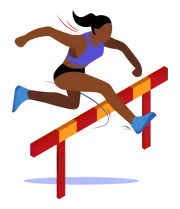 illustration of a female athlete