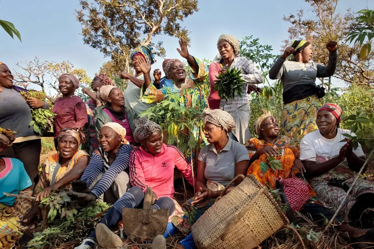 A women’s farming cooperative in the township of Yoko, Cameroon, a beneficiary of UN Women’s Gender Road Project. UN Women estimates that, in sub-Saharan Africa, climate change could increase the number of women in poverty by as many as 93 million, and the numbers suffering food insecurity by 105 million, by 2050. Photo: UN Women/Ryan Brown.