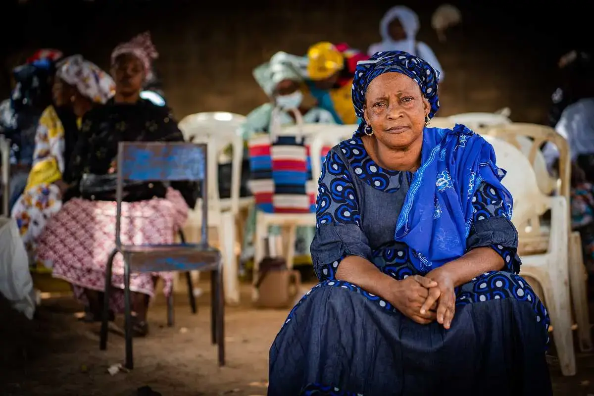 Maïga Bintou Diarra, an active member of the Bougouni Leaders' Coalition, received training on the EVAW program initiated by UN Women in the Bougouni region, southern Mali, April 2022. Photo: UN Women. 