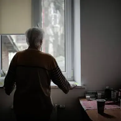 a survivor of gender based violence in Ukraine. UN Women.