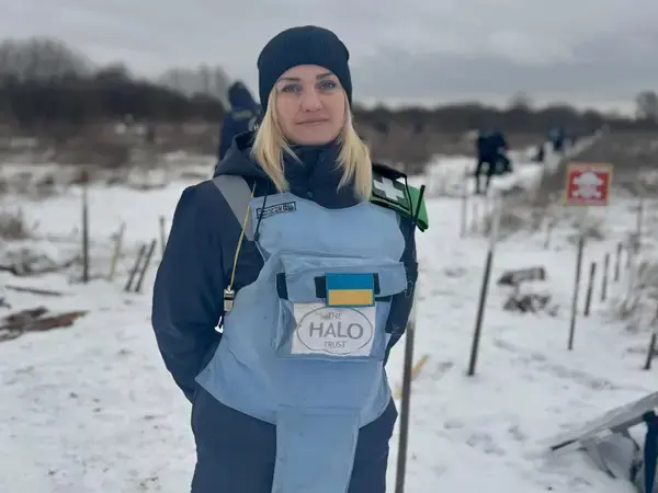 Iryna Krykunenko a demining expert from Ukraine