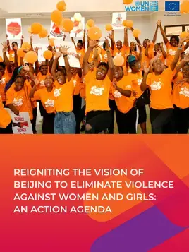 Cover for "Reigniting the vision of Beijing to eliminate violence against women and girls"