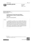 Intensification de l’action menée pour éliminer toutes les formes de violence à l’égard des femmes et des filles: Rapport du Secrétaire général (2022)