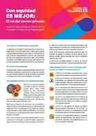 Con equidad es mejor: El rol del sector privado