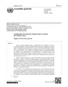 Amélioration du statut des femmes dans le système des Nations Unies : Rapport du Secrétaire général (2025)
