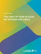 Advocacy brief: The cost of war in Gaza on women and girls - cover image