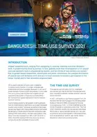 Summary brief: Bangladesh time-use survey 2021 cover image