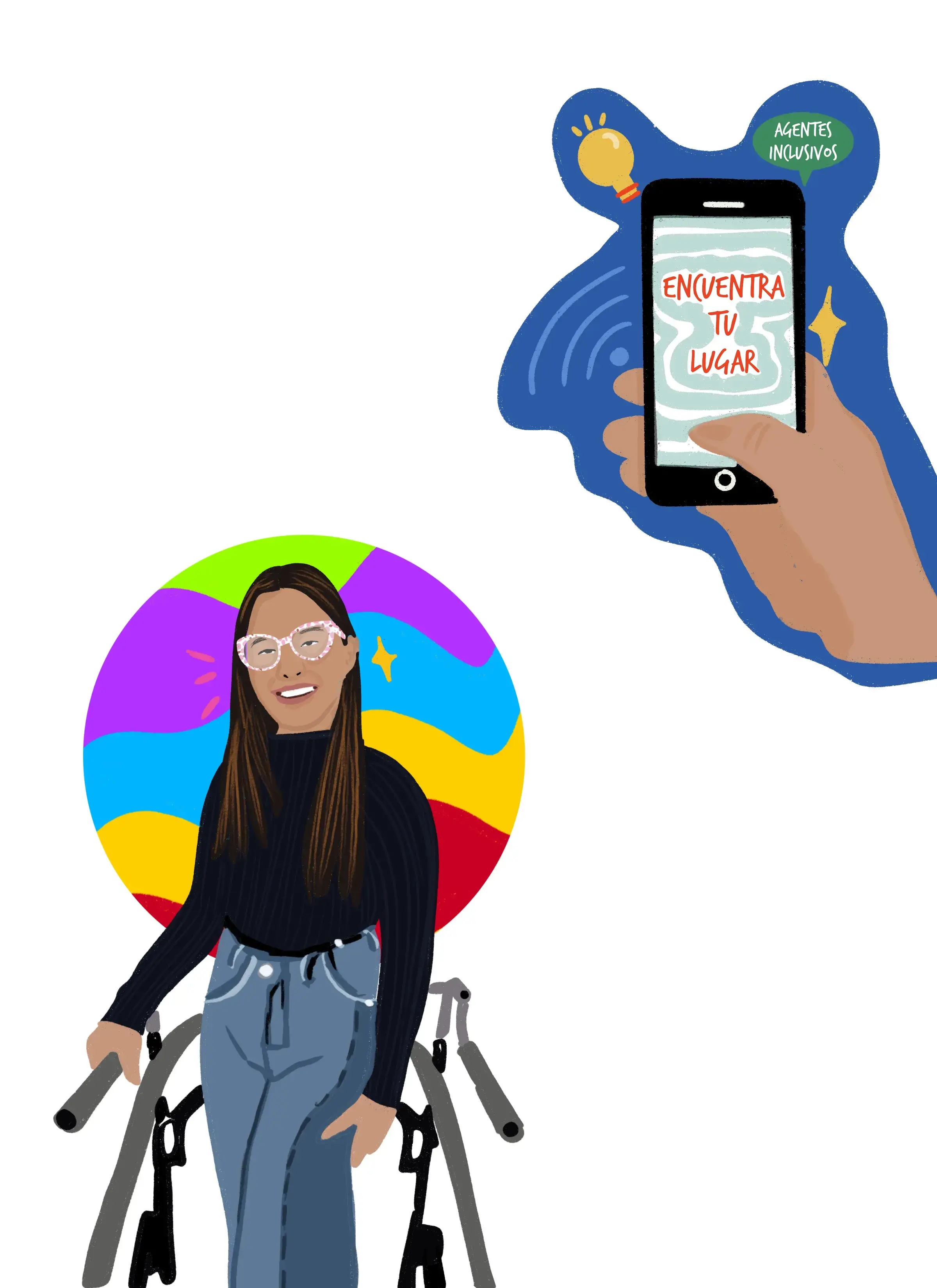 illustration of Isidora Gúzman Silva, 16, from Santiago, Chile. 