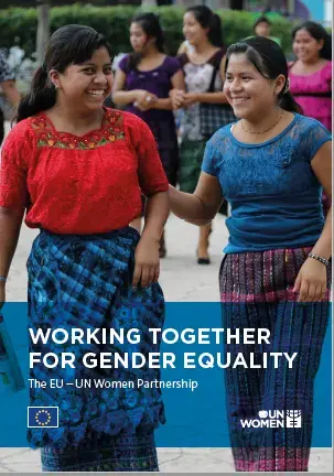 Cover of brochure: Working Together for Gender Equality