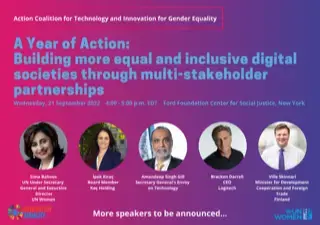Launching a year of action to build more equal and inclusive digital societies through multi-stakeholder partnerships 