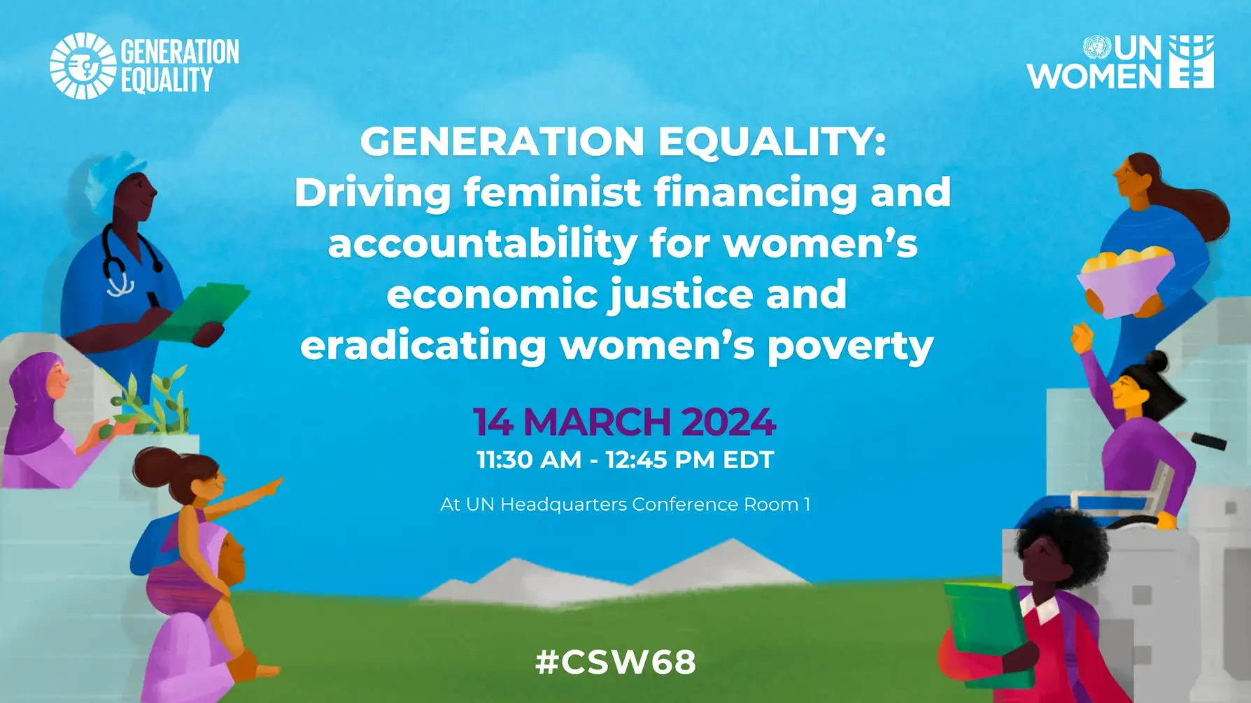Generation equality CSW68 event