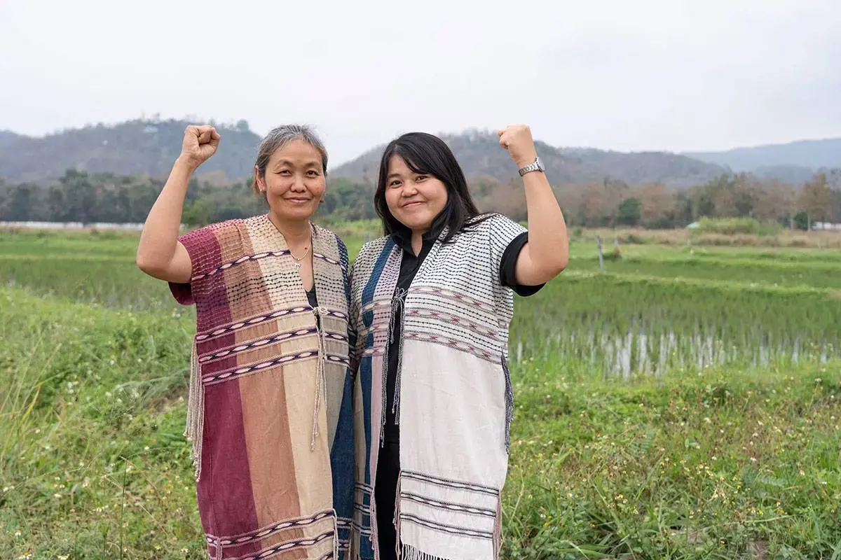 Mameaseng Siriwalai (right), mentored by Matcha (left), now leads clean water initiatives and champions stateless women’s rights.