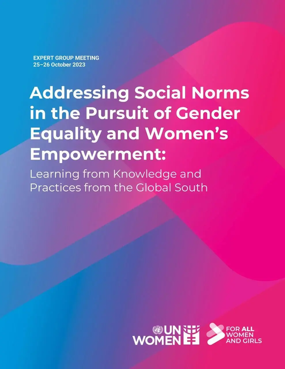 Addressing social norms in the pursuit of gender equality and women’s empowerment: Learning from knowledge and practices from the Global South