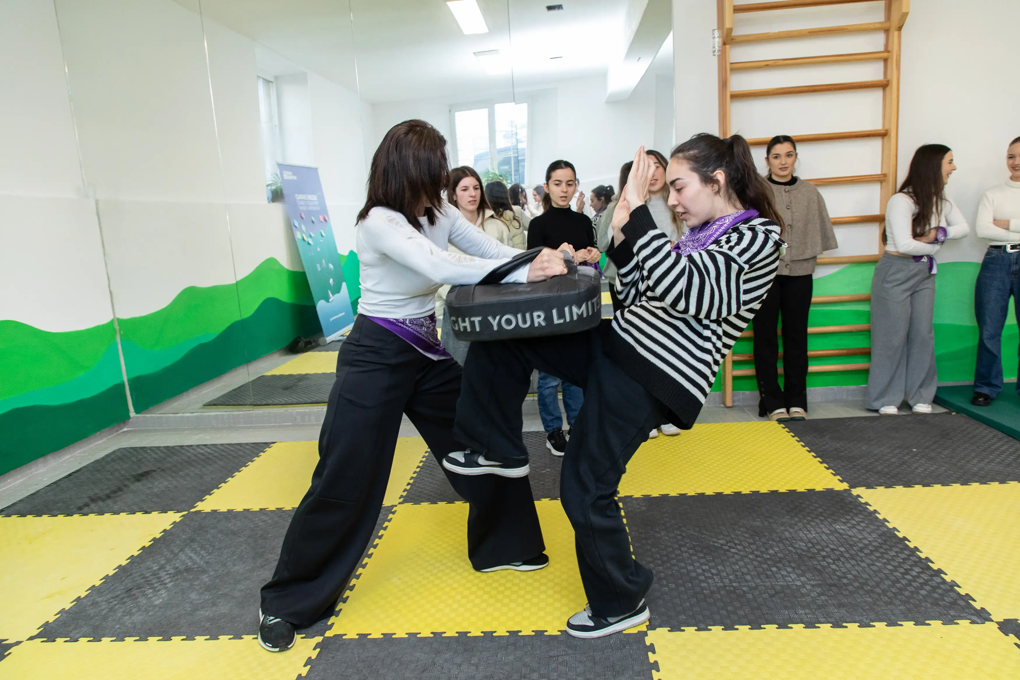 Girls’ Students at universities gain practical skills to protect themselves through the Empowerment through Self-Defense (ESD) program, which is expanding into the tourism sector. Photo: UN Women 