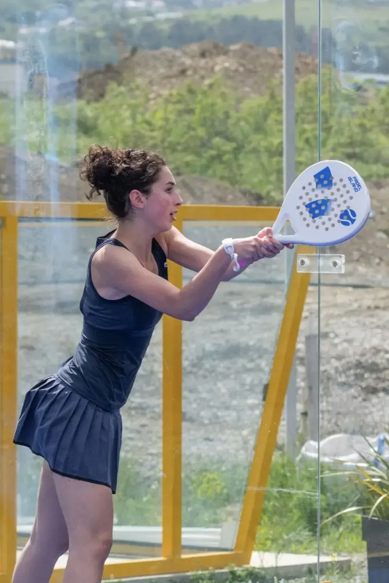 Elene Gureshidze playing padel