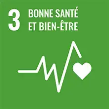 Icône de l'ODD 3 : Bonne santé et bien-être