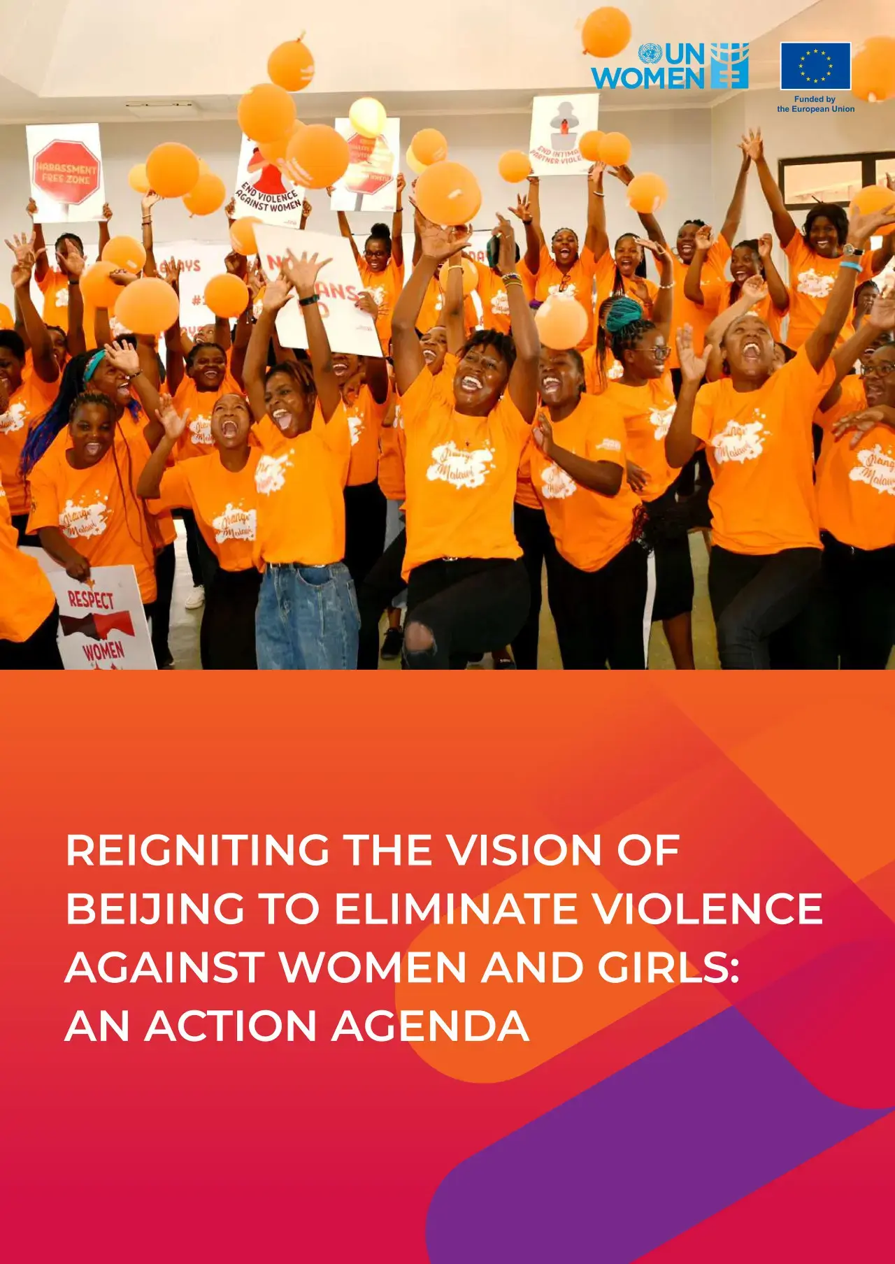 Cover for "Reigniting the vision of Beijing to eliminate violence against women and girls"